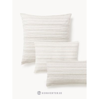 Raidallinen kuviollinen tyynyliina (Mindy) 40x80