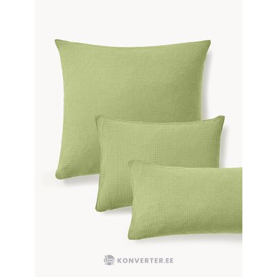 Vihreä puuvillatyynyliina (Odile) 80x80