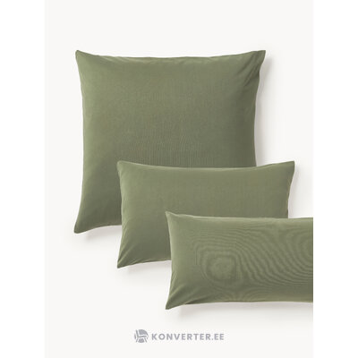 Oliivinvihreä puuvillatyynyliina (Thany) 50x80