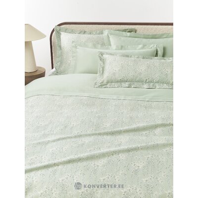 Salvianvihreä puuvillapussilakanasetti (Leticia) 220x240