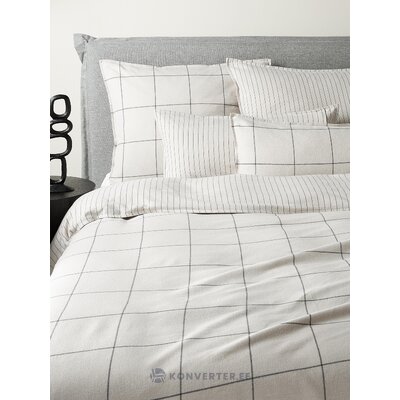 Ruudumustriga Puuvillane Tekikott (Noelle)220x240