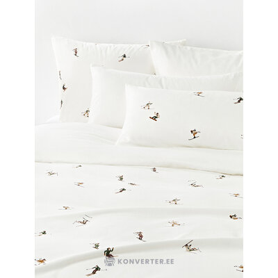 Valge Mustriga Puuvillane Tekikott (Aveline)220x240