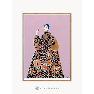 Seinätaulu Kukkatakki (juliste ja kehys)