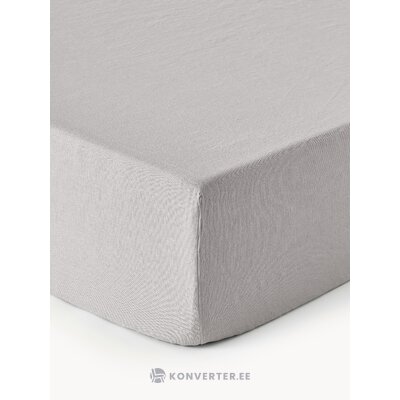 Harmaa pellavainen aluslakana (ilmava) 200x200