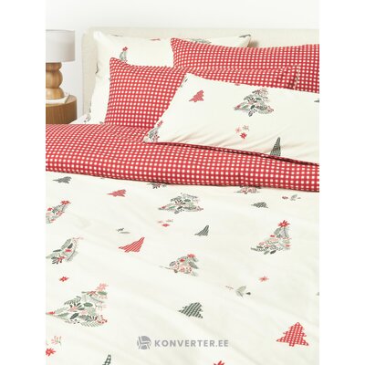 Joulukuvioinen puuvillapussilakana (mänty) 220x240