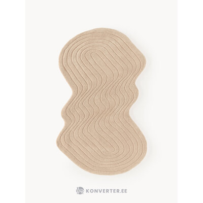 Бежевый шерстяной ковер 113x180 см (Ализа)