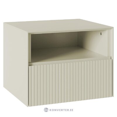 Šviesiai smėlio spalvos naktinis staliukas (taukmedžio)