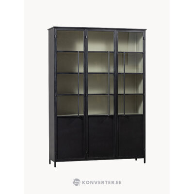 Melna vitrīnas skapja eksponāts XL3 (koka)