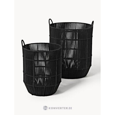 Черная корзина для белья, 2 штуки (Gabe)