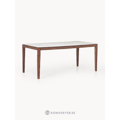 Marmorijäljitelmäinen ruokapöytä (Jackson) 180x90