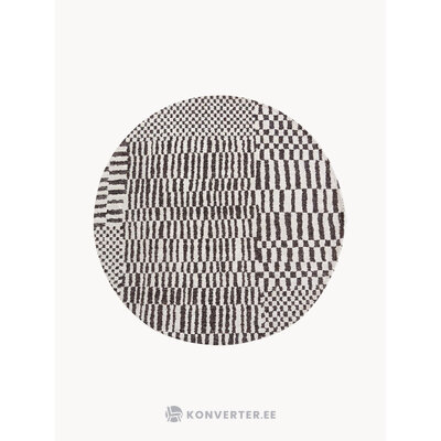 Mustriga Ümmargune Vaip Barber (Louis de Poortere)D=140