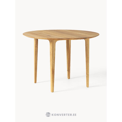 Pyöreä massiivipuusta valmistettu ruokapöytä (Archie) Ø 110