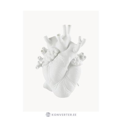 Valkoinen kukkamaljakko Love (Seletti)