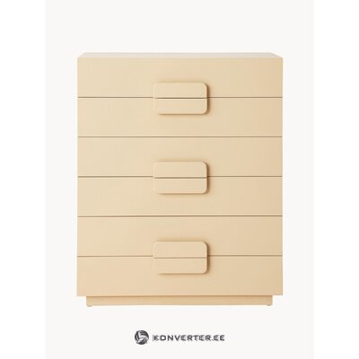 Erdvi smėlio spalvos medžio masyvo komoda (Hkliving)