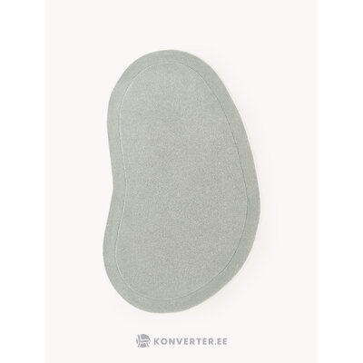 Harmaa erikoismuotoiltu villamatto (Kadey) 150x230