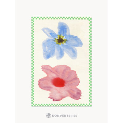 Seinapilt Flower With Checks 01 (Paper Collective)