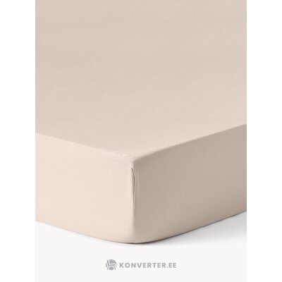 Beige puuvillainen aluslakana (Comfort) 200x200
