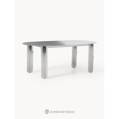 Sidabrinis ovalus valgomojo stalas (Festin) 200x100