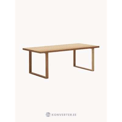 Solid Wood Garden Dining Table Canadell (Kave Home) 220x100