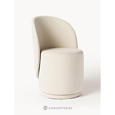 Light Beige Velvet Chair (Zeyno)