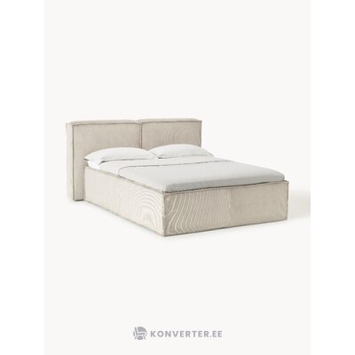 Beige Velvet Bed (Lennon)140x200