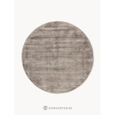 Brown Round Viscose Rug (Jane)D=115