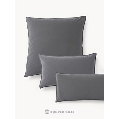 Grey Cotton Pillowcase (Debbie)40x80
