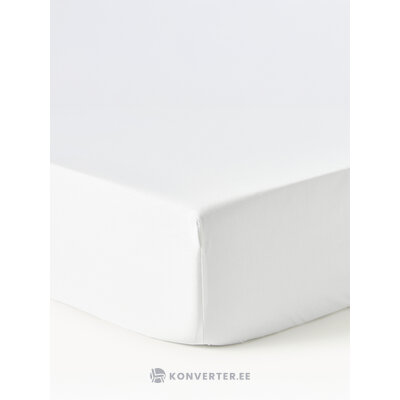 White Cotton Fitted Sheet Linen (Premium)200x200