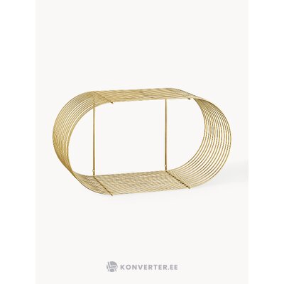 Золотистая металлическая полка Curva (Aytm)