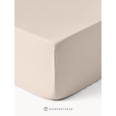 Beige puuvillainen aluslakana (Comfort) 160x200