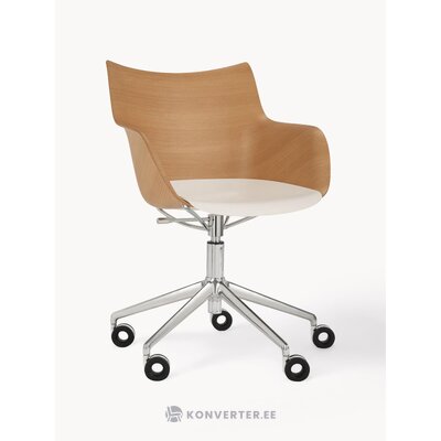 Šviesiai ruda biuro kėdė Q/Wood (Kartell)