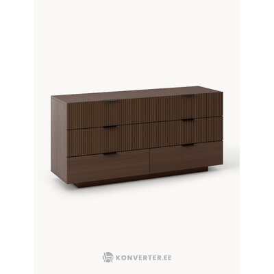 Dark brown chest of drawers (Sato)