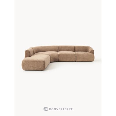 Brown Modular Corner Sofa (Sofia)
