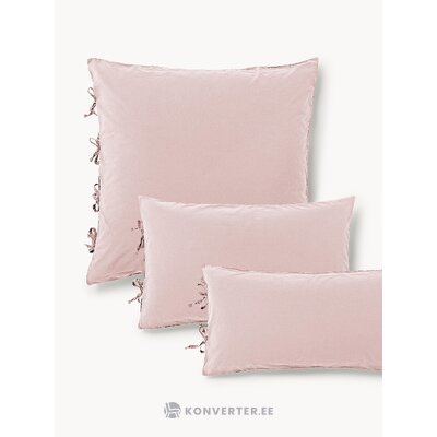 Old Pink Cotton Pillowcase (Pillowca)80x80