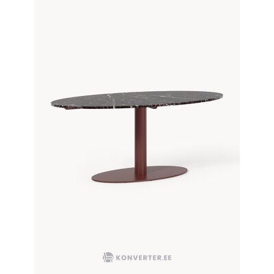 Oval Marble Imitation Dining Table (Miley) 180x90