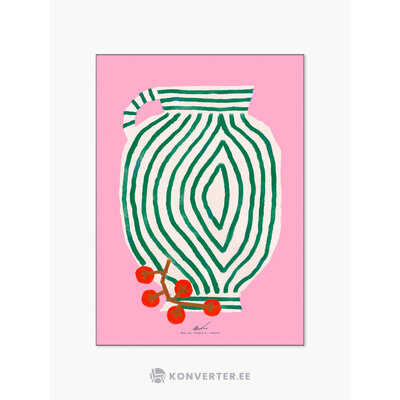 Seinapilt Vase And Currant (Poster and Frame)