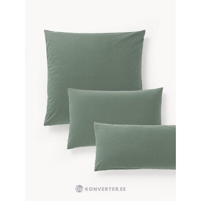 Green Cotton Pillowcase (Elsi)50x80