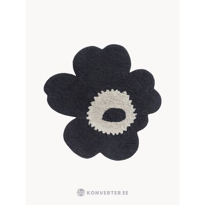 Хлопковый коврик для ванной специальной формы Unikko (Marimekko) 73х74