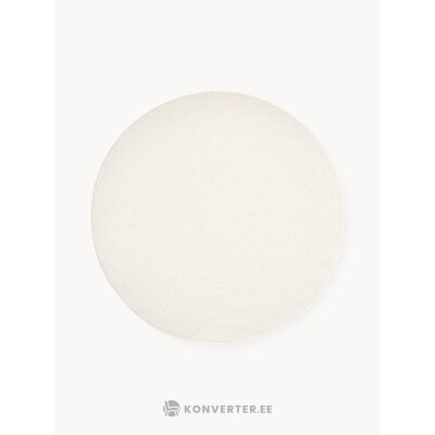 Off-white Round Carpet D=150