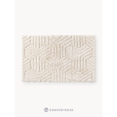 Светло-бежевый хлопковый коврик для ванной (Fatu) 60x90