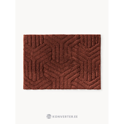 Красный хлопковый коврик для ванной (Fatu) 50x70
