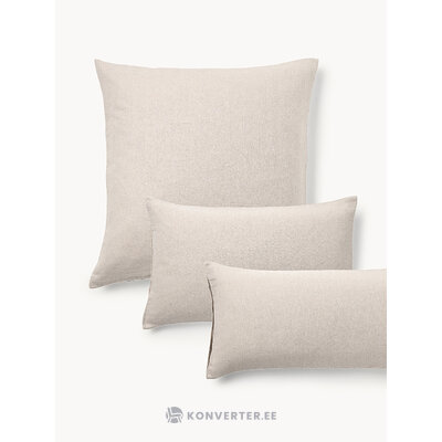 Beige Cotton Pillowcase (Wanda)80x80