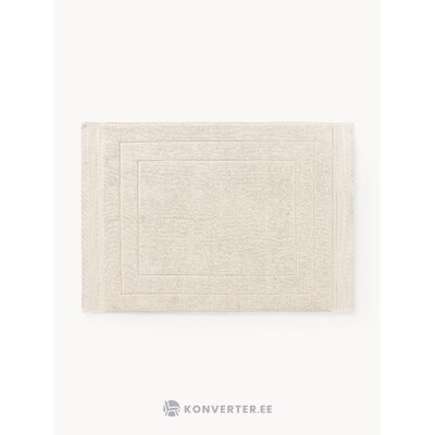 Vaaleanbeige puuvillainen kylpymatto (Premium) 50x70