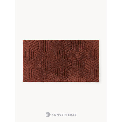Красный хлопковый коврик для ванной (Fatu) 70x120