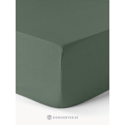 Dark Green Cotton Elasticated Linen (Elsie) 180x200