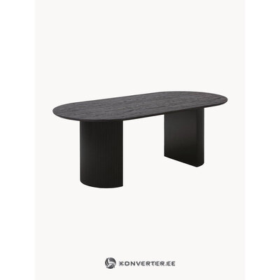 Black Oval Dining Table Boavista (House Nordic)