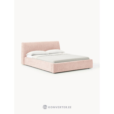 Light Pink Upholstered Bed (Cloud) 140x200