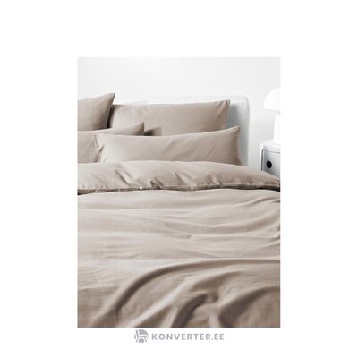 Light Brown Cotton Flannel Duvet Cover (Biba) 155x220