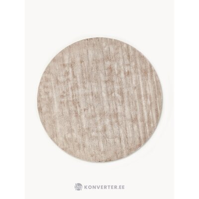 Light Beige Round Viscose Rug (Jane)D=300