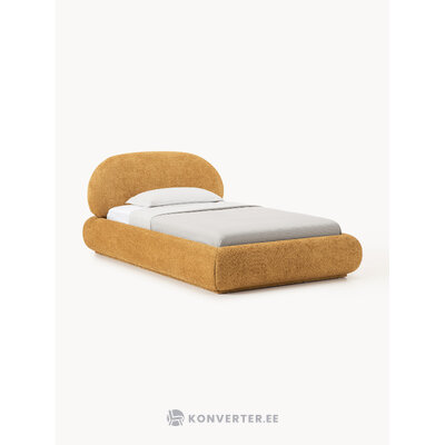 Dark Yellow Upholstered Bed 120x200